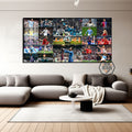 Football star Ronaldo Messi decorative painting